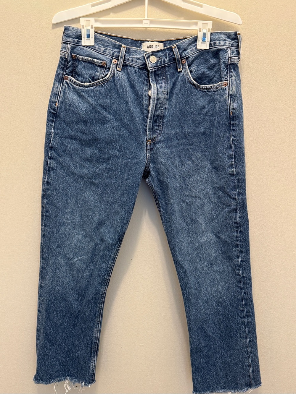 AGOLDE CROPPED JEANS